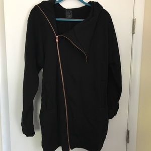 Black Zip Up Sweatshirt